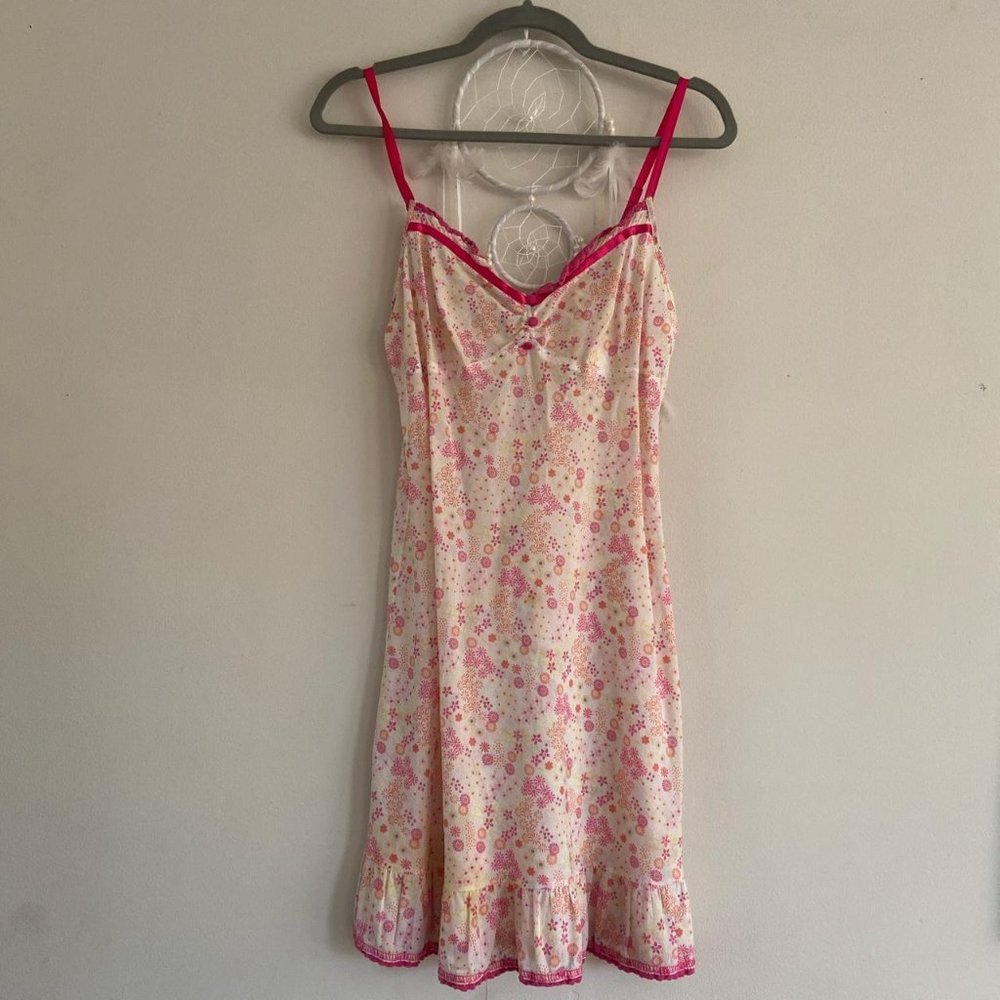 Womens Pink and White Dress